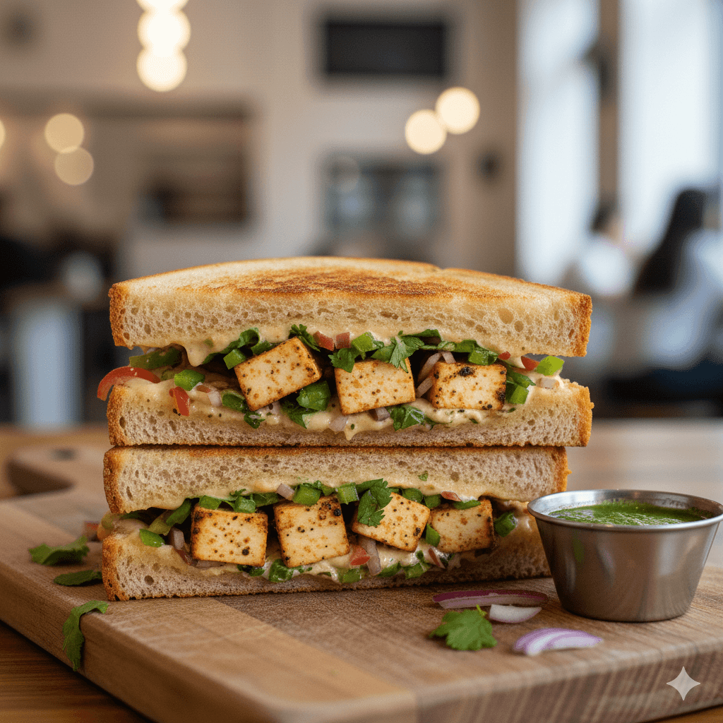 Paneer Tikka Sandwich